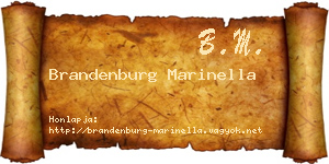 Brandenburg Marinella névjegykártya